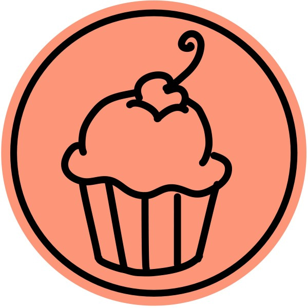 Frosted Cupcake with Cherry
