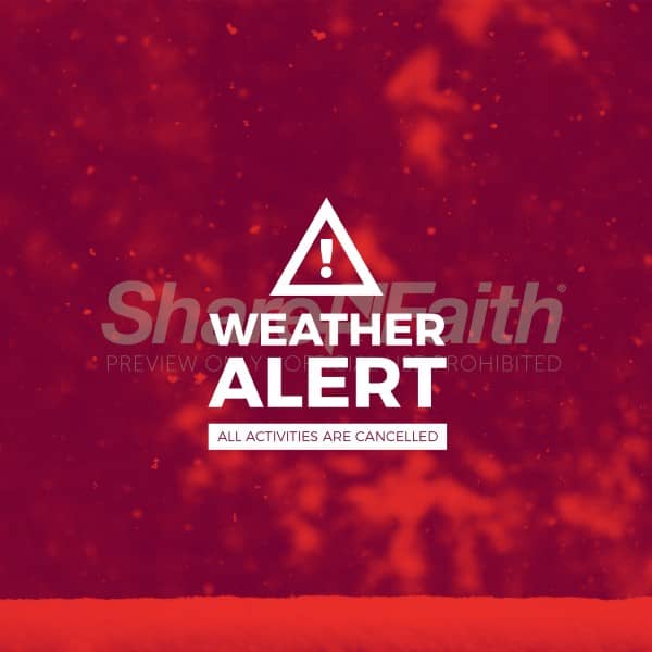 Weather Alert Social Media Graphic