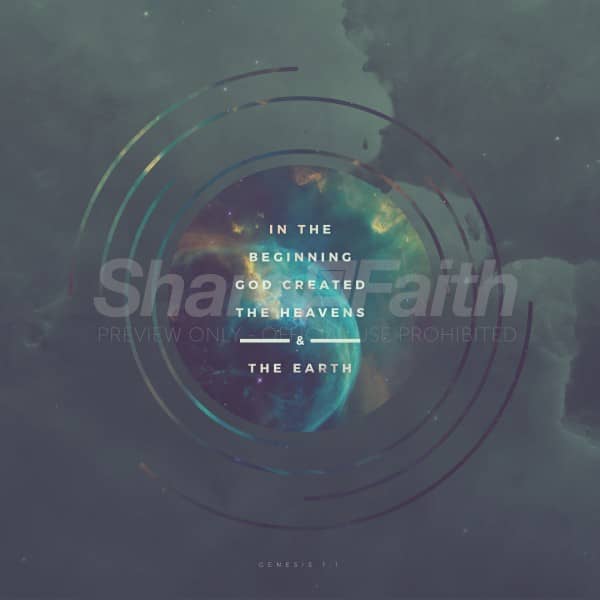 In The Beginning Social Media Graphic