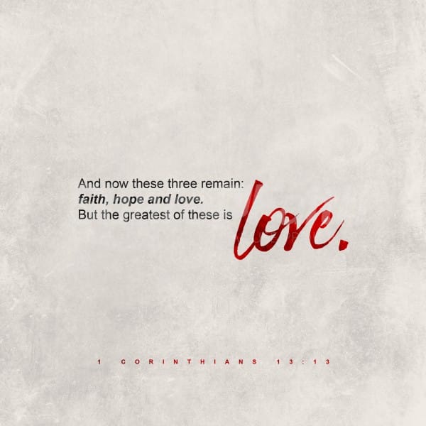 Greatest Is Love Social Media Graphic
