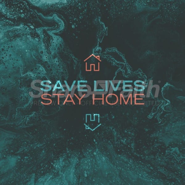 Stay Home Social Media Graphic