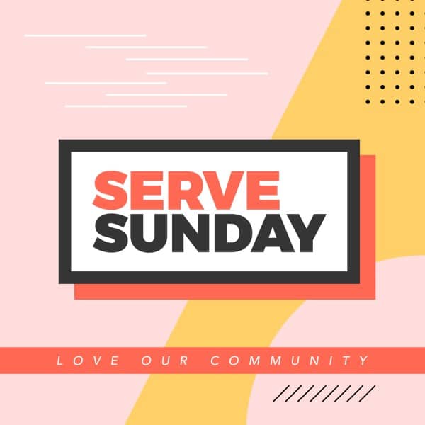 Serve Sunday Social Media Graphic