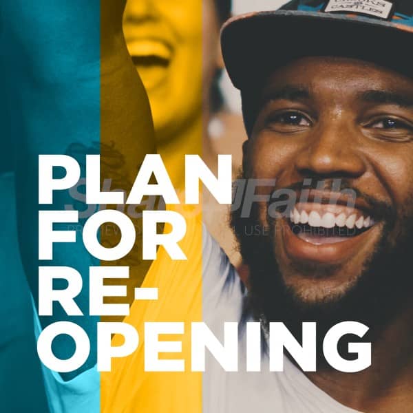 Reopening Church Social Media Graphic