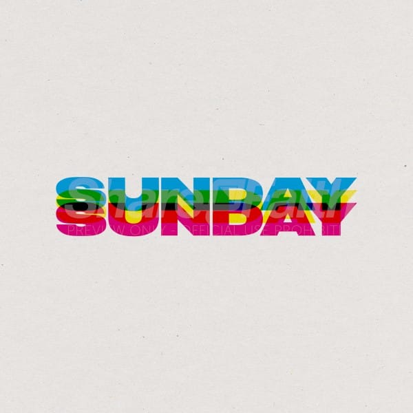 Sunday Rainbow White Social Media Graphic