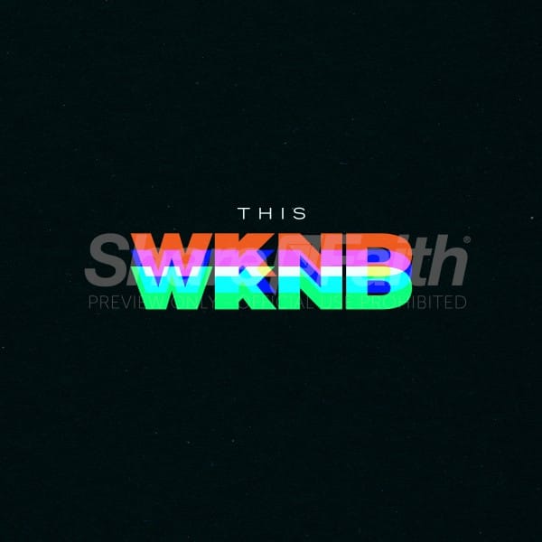 This Weekend Rainbow Social Media Graphic