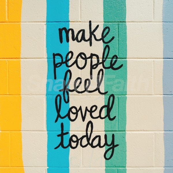 Feel Loved Rainbow Social Media Graphic
