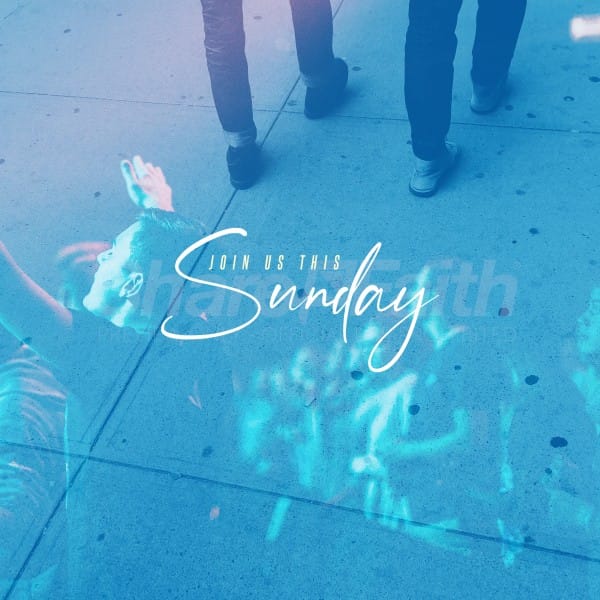 This Sunday Blue Social Media Graphic