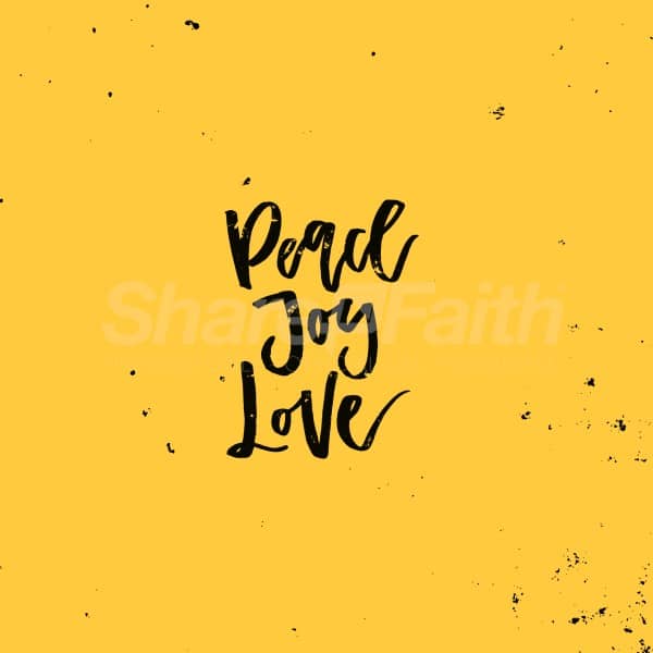 Peace Joy Love Social Media Graphic