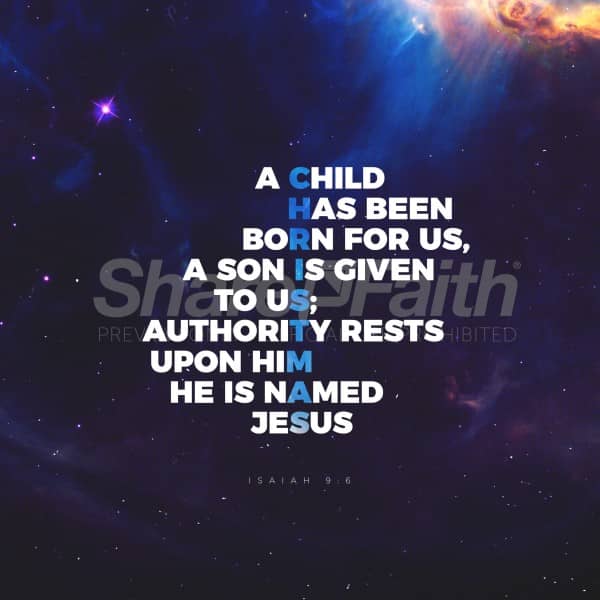 A Child Is Born Social Media Graphic