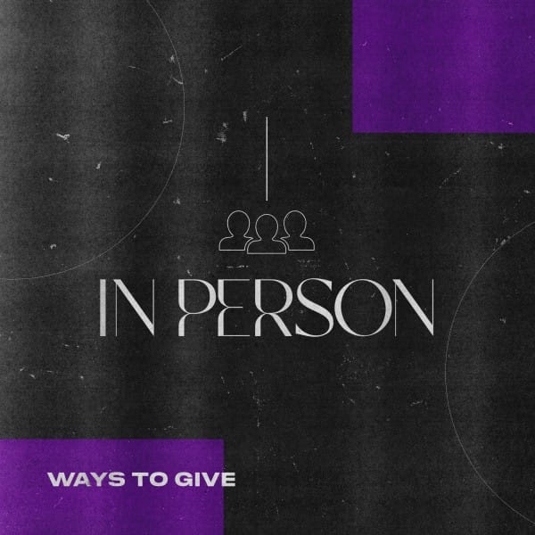 In Person Purple Social Media Graphic