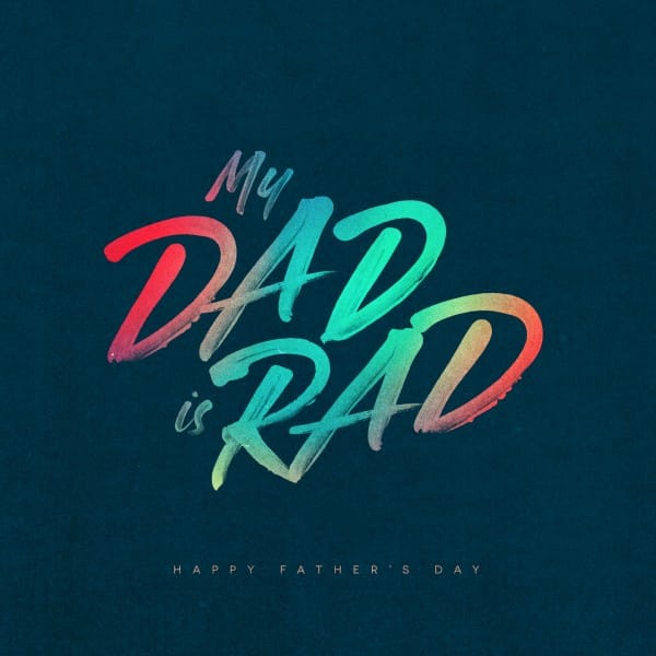 Dad Is Rad Church Social Media Graphic