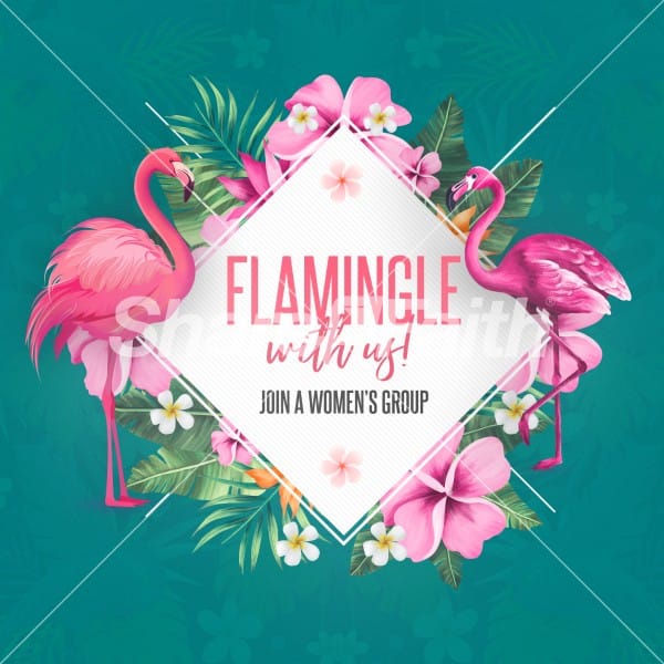 Flamingle Women's Group Social Media Graphic
