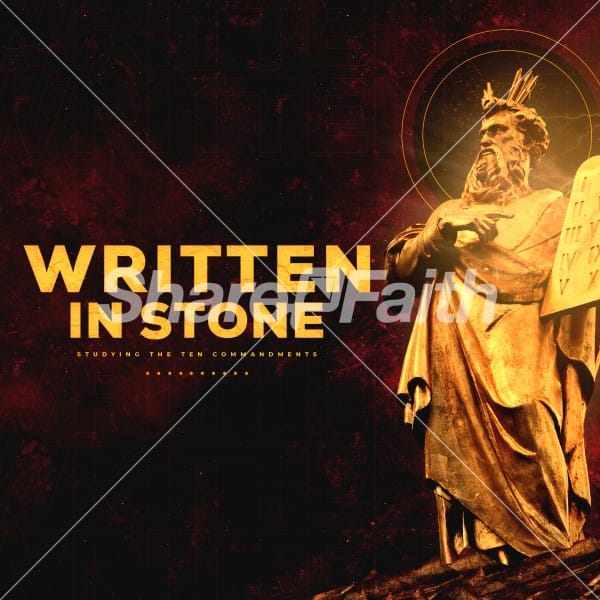 Written In Stone Church Social Media Graphic