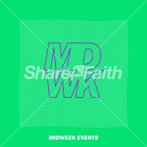 Midweek Events Green Social Media Graphic