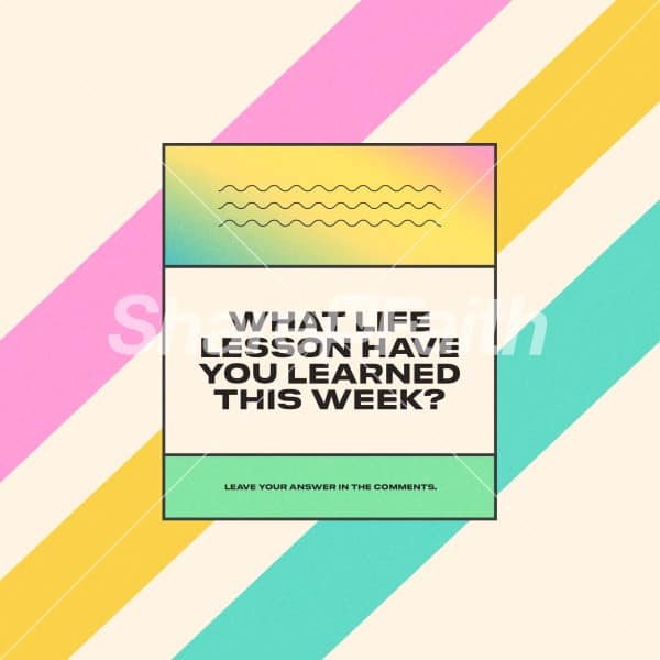 What Life Lessons Have You Learned Social Graphics