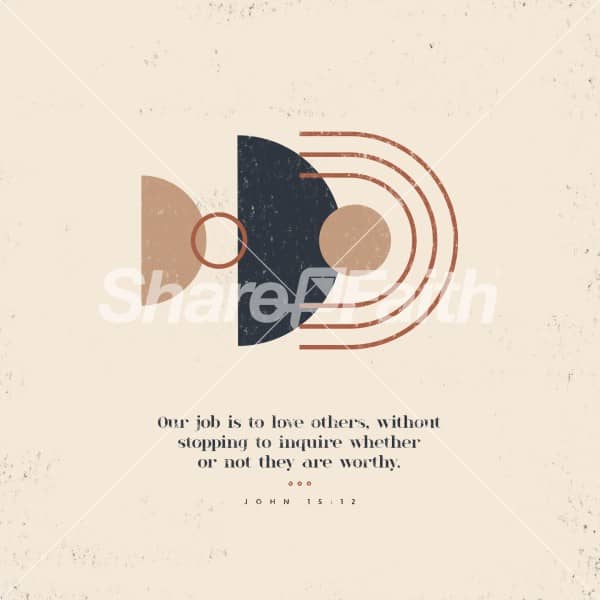 Love Others John 15:12 Social Graphics