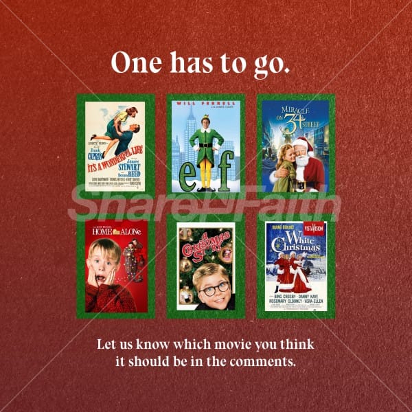 Pick A Christmas Movie Social Media