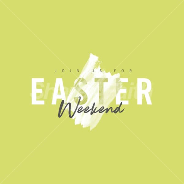Easter Weekend Join Us Social Media Graphic
