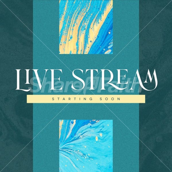 Live Stream Starting Soon Social Media Graphic