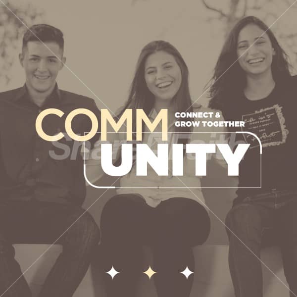 Community Connect and Grow Social Media Graphics 3
