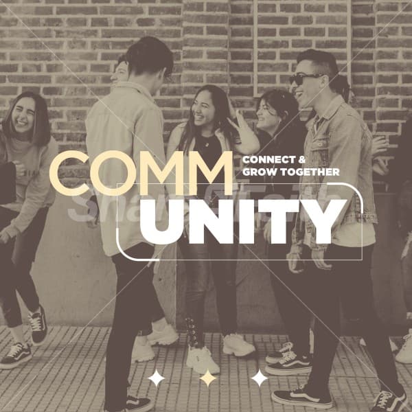 Community Connect and Grow Social Media Graphics 4