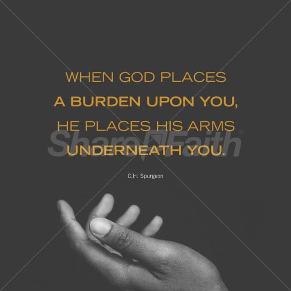 He Places His Arms Underneath You Social Media Graphics