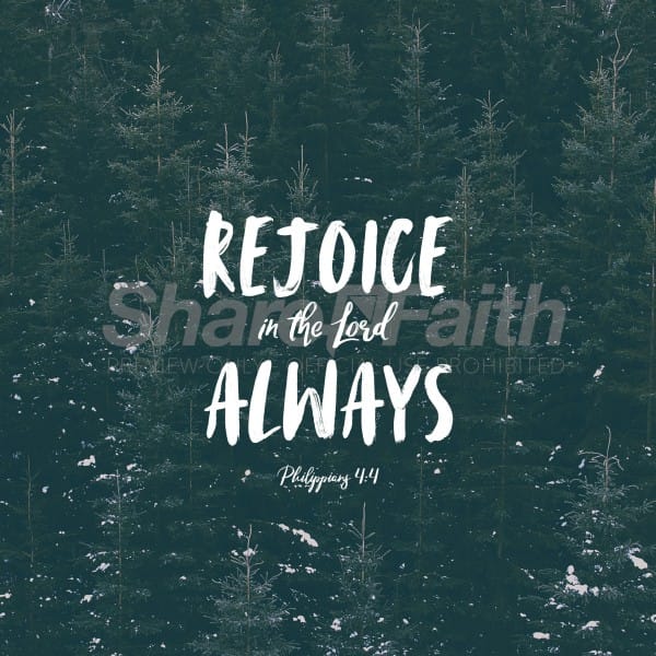 Rejoice In The Lord Social Media Graphic