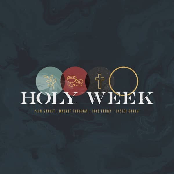 Holy Week Marble Social Media Graphic