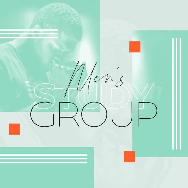 Men's Study Group Green Social Media Graphic