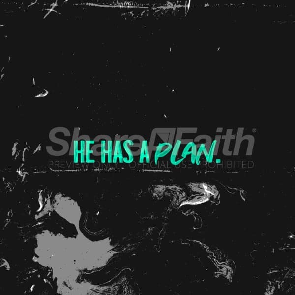 He Has A Plan Social Media Graphic