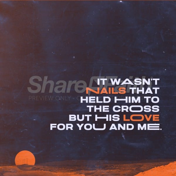 Nailed To The Cross Social Media Graphic