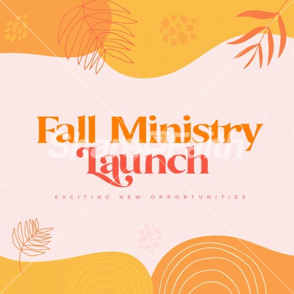 Fall Ministry Launch Social Media Graphic