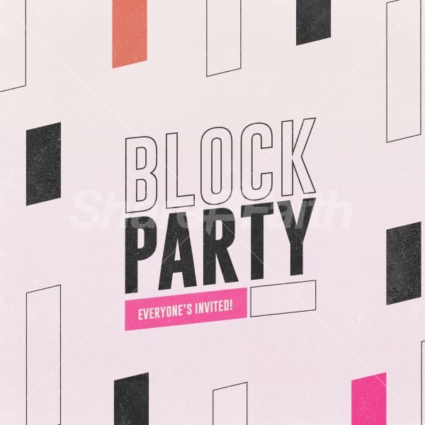 Block Party Social Media Graphics 2022