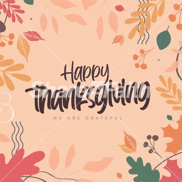 Happy Thanksgiving Social Media Graphics 2022