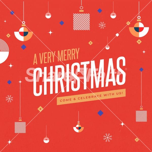 A Very Merry Christmas Social Media Graphics