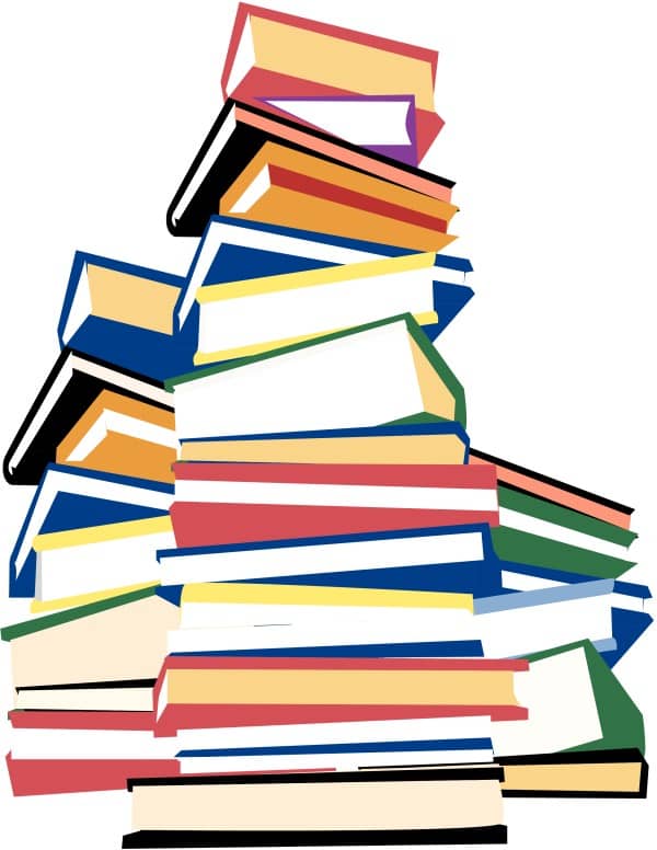 High Stack of Books