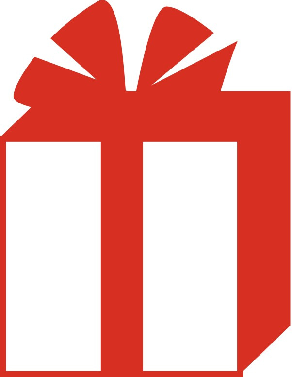 Simple Red and White Gift Box