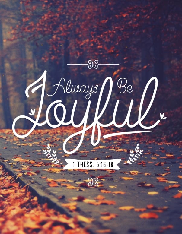 1 Thessalonians 5 Always Be Joyful Church Flyer