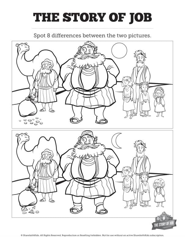 The Story of Job Kids Spot The Difference