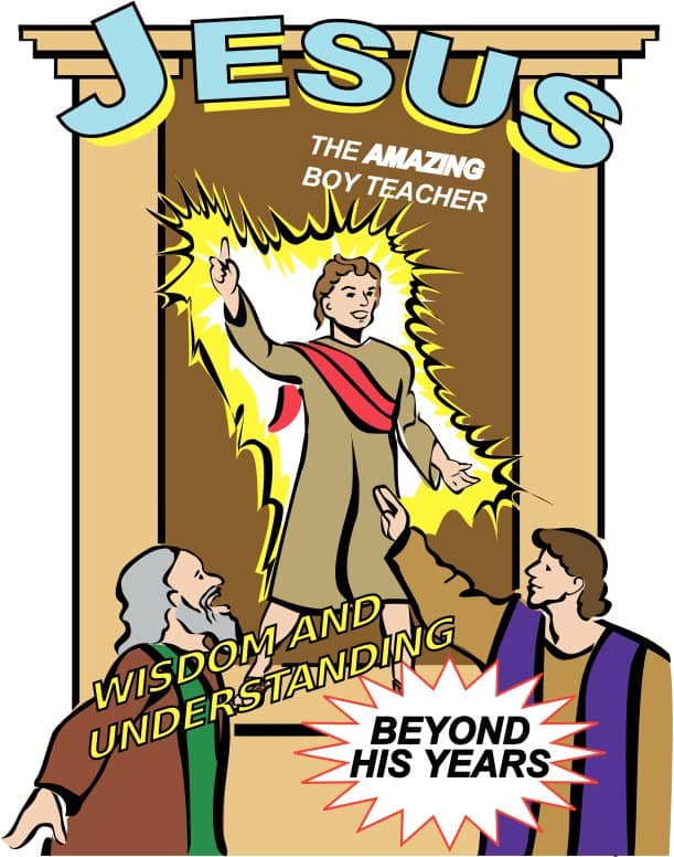 Boy Jesus Teaching in Color