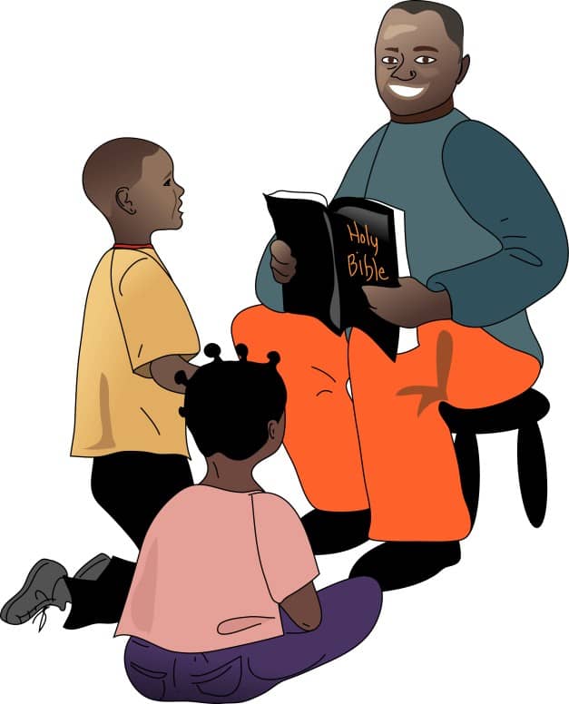 African American Teacher and Students