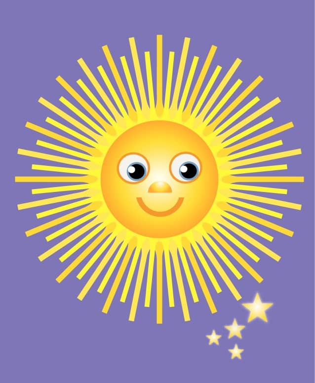 smiling sun