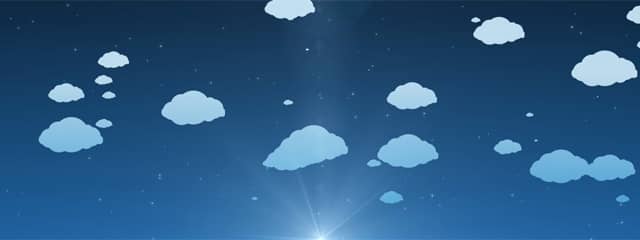 Clouds Triple Wide Video
