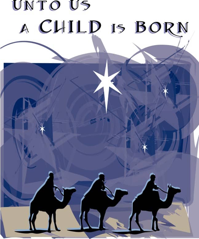 Magi Traveling on Camels  to Bethlehem