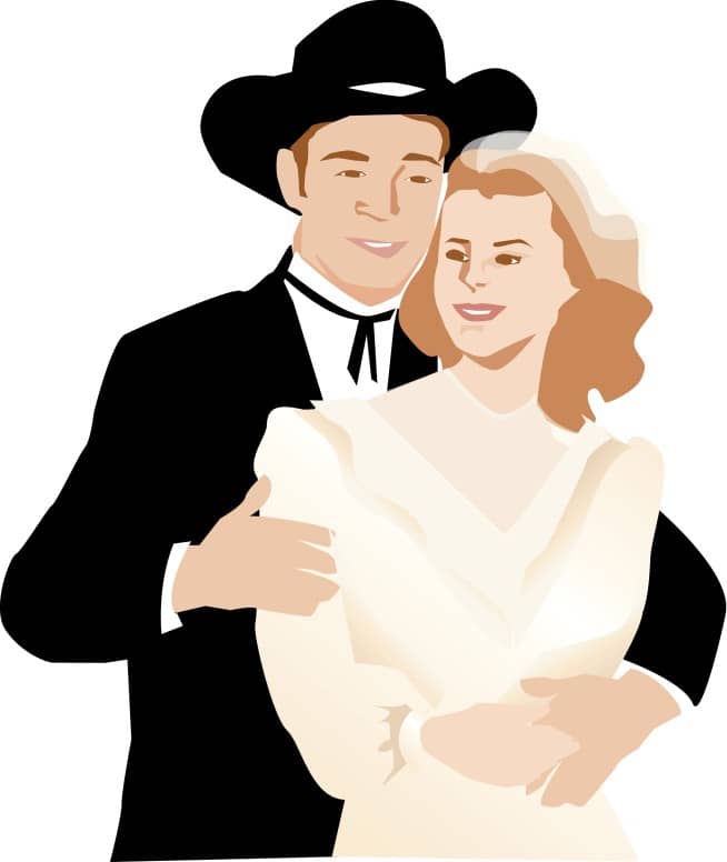 Western Wedding Couple