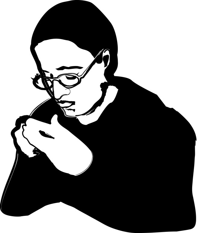 Person in Thoughtful Prayer
