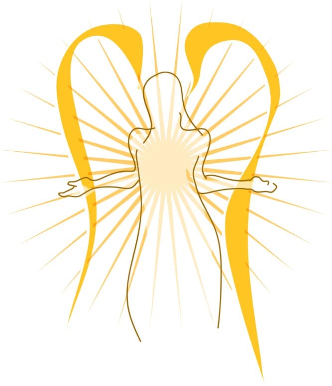 Female Angel Silhouette