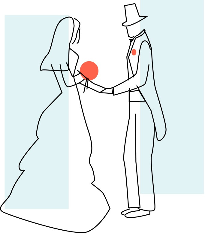 Groom Takes Brides Hand