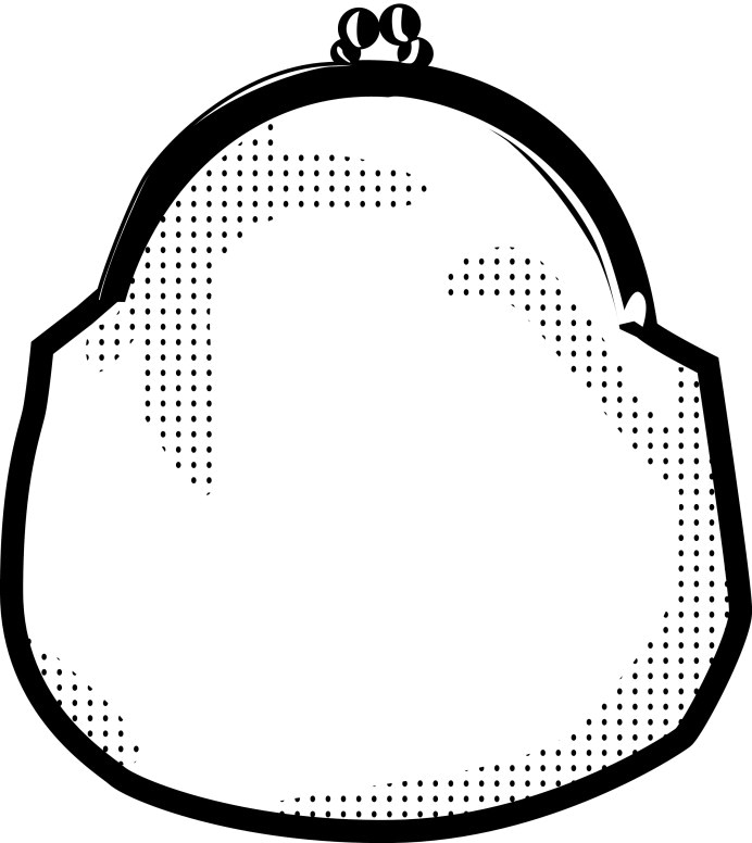 Purse with Dotted Shading
