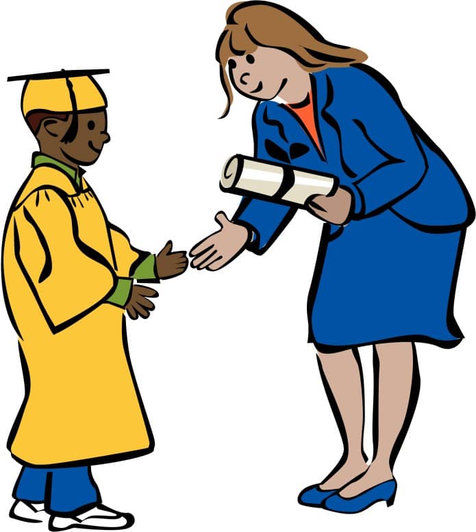 Child Graduate in Color